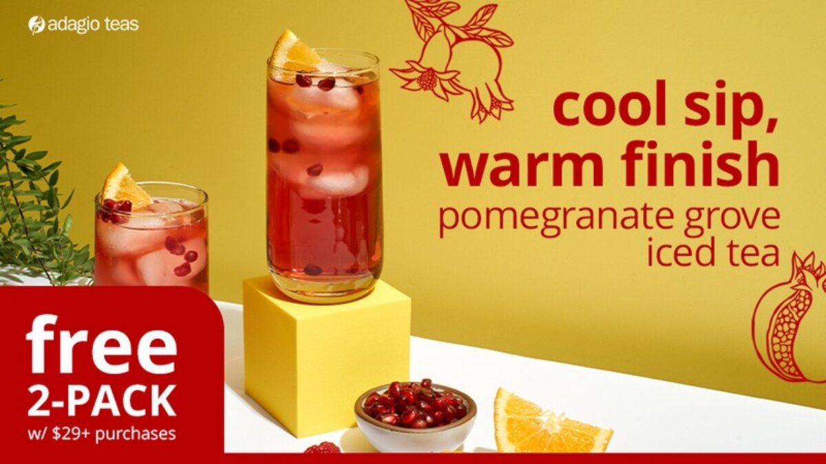 Adagio Pomegranate Grove Iced Tea Promo